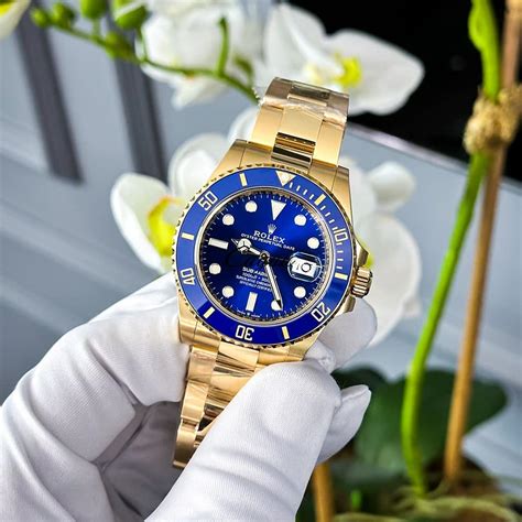 rolex gold blue unbreakable|rolex submariner gold watch.